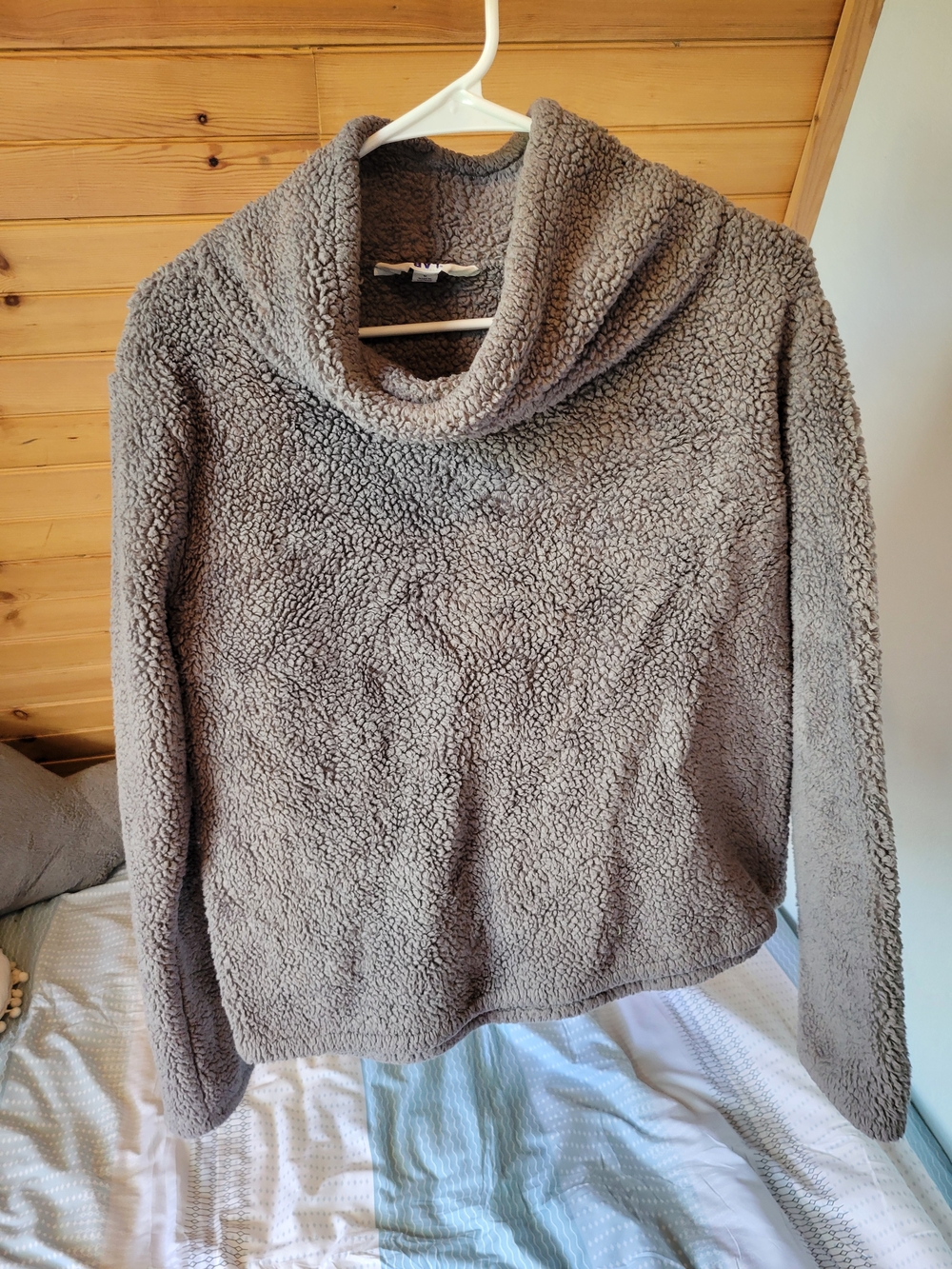 JoyLab Sherpa Cowl Neck Pullover